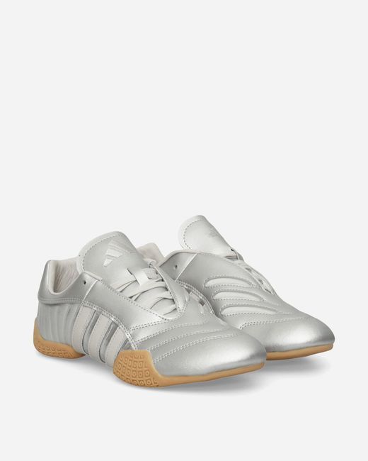 Adidas White Women S Taekwondo Mei Elite Sneakers Silver Metallic