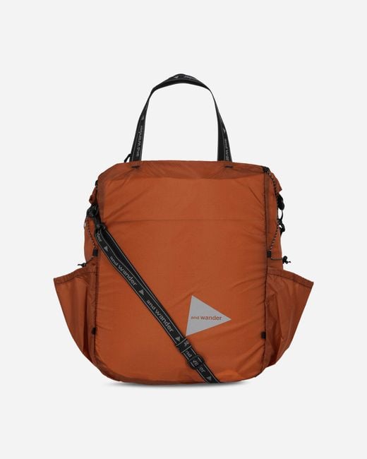 And Wander White Sil Tote Bag Dark for men