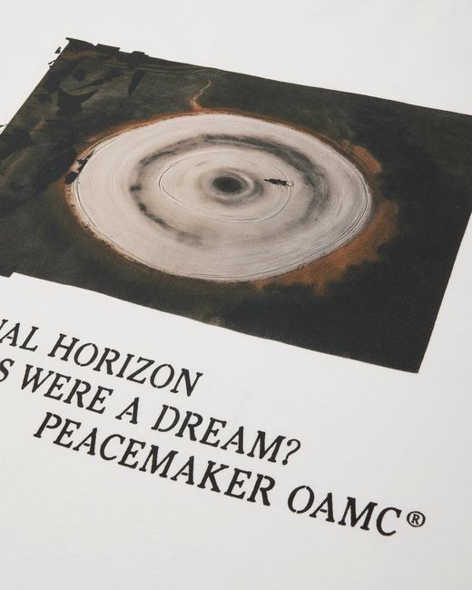 Oamc Peacemaker White Men S Landart 03 Loose Fit T-shirt for men