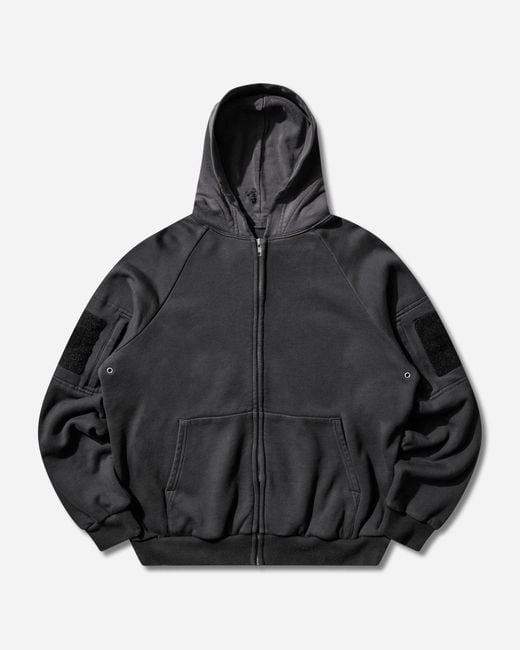 DIARY 1999 Black Men S Waffle Lined Hoodie for men