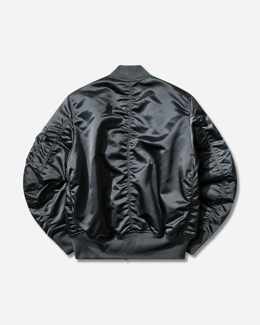 Alpha Industries Gray Men S Ma-1 Base Flight Bomber Jacket Denim for men