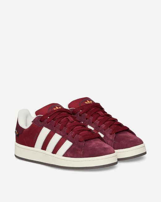 Adidas Brown Campus 00s Sneakers Collegiate Burgundy / Off White for men