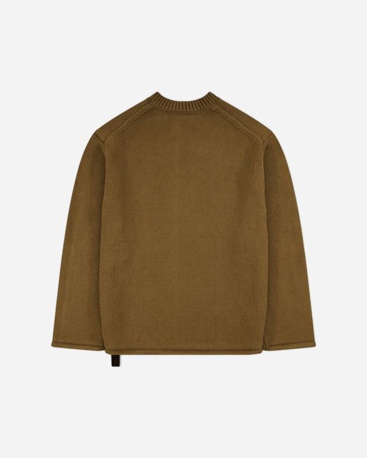 Oamc Peacemaker Green S Shoulder Zip Knit Sweater for men