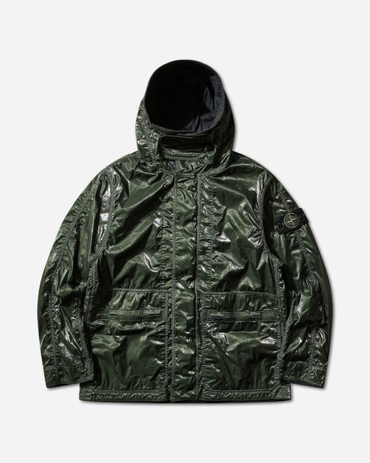 Stone Island Green Men S New Balance Nylon Prismatico-tc Hooded Jacket Juniper for men