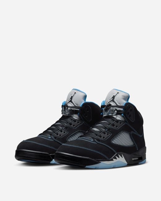 Nike Black Air Jordan 5 Carolina Sneakers University for men