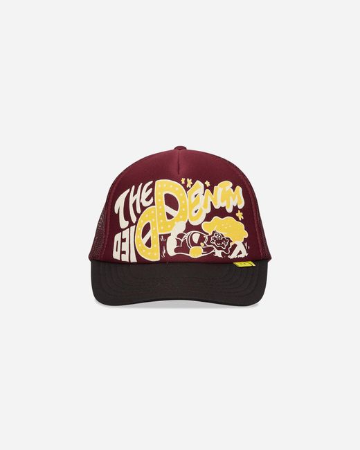 Kapital Red Th.d.d. Track Cap Burgundy / Black for men