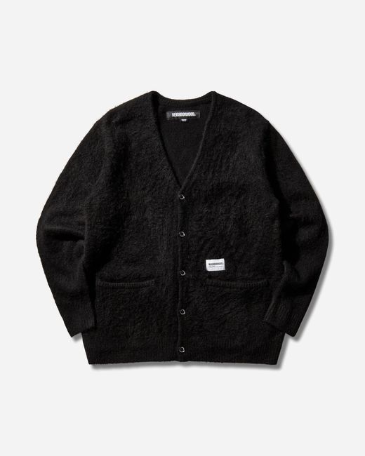 Neighborhood Black Men S Mohair Cardigan for men