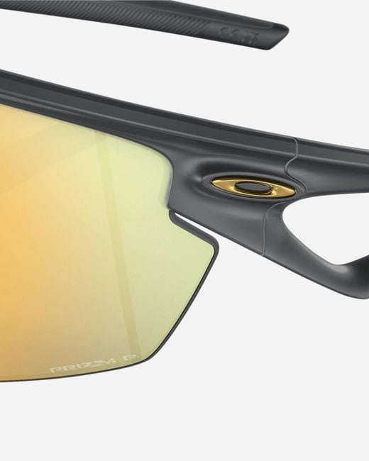 Oakley Yellow Sphaera Sunglasses Matte Carbon / Prizm 24k for men