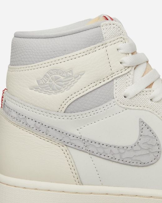 Nike White Air Jordan 1 Retro High Og Sneakers Sail Pale Ivory for men