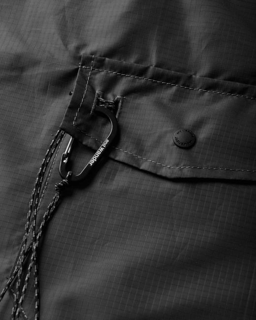 And Wander Black Crispy Rip Grocery Pocket Bag for men