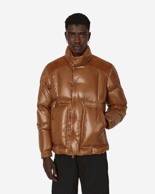 Moncler Ain Short Down Jacket in Brown for Men | Lyst UK