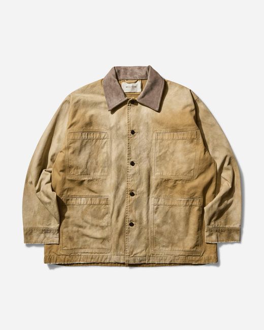 1017 ALYX 9SM Metallic Men S Work Twill Jacket Washed Tan for men