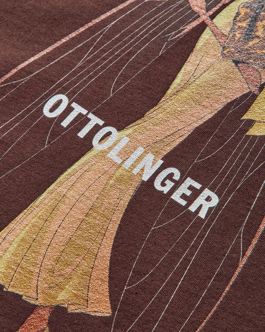 OTTOLINGER Brown Women S Julien Ceccaldi Deconstructed Boxy T-shirt Dark Wash
