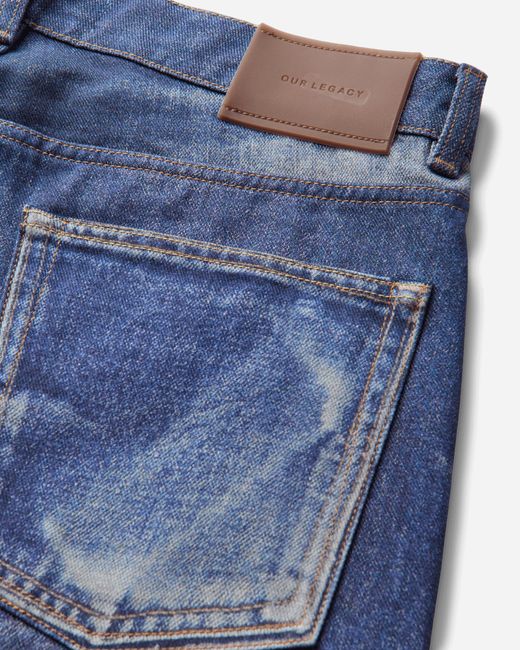 Our Legacy Blue S Third Cut Jeans Azure Print for men
