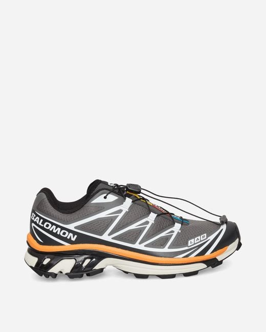Salomon White Xt-6 Sneakers Pewter / Black / Turmeric for men