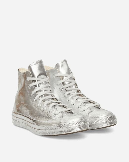 Converse White Chuck 70 Limited Edition Sneakers Silver Foil for men