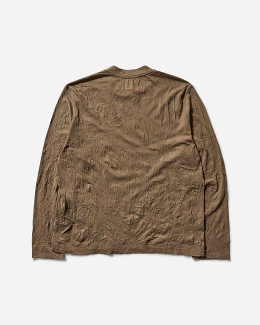 Our Legacy Brown Men S Big Longsleeve T-shirt Olive for men