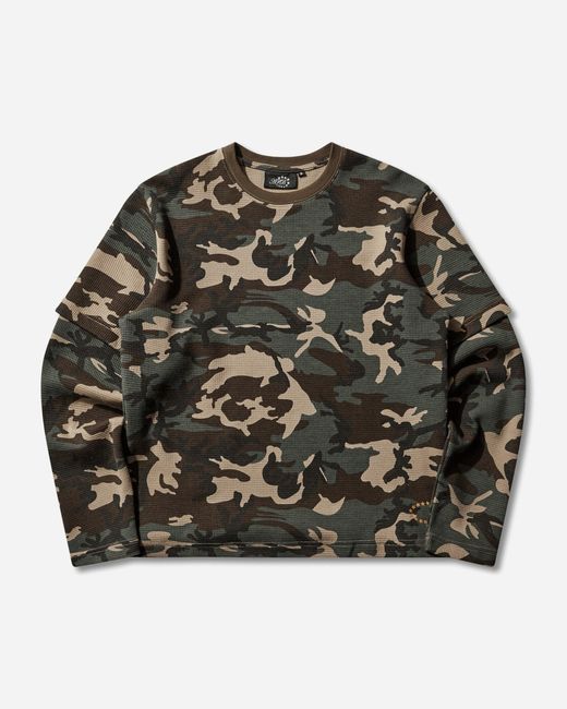 AFB Black Thermal Layered Longsleeve T-shirt Camo for men