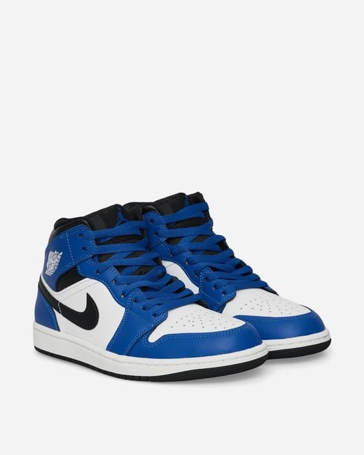 Nike Blue Air Jordan 1 Mid Sneakers Game Royal for men