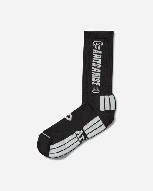 Aries Black Column Socks for men