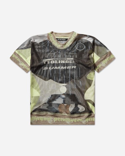 OTTOLINGER Green Women S Mesh Otto T-shirt Morph Camo
