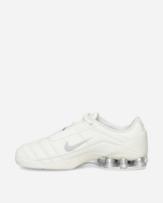 Nike White Women S T90 Shox Magia Sneakers Sail / Metallic Silver