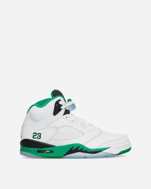 Nike Green S Air Jordan 5 Retro Sneakers / Lucky for men