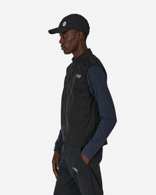 Pas Normal Studios Black Off-Race Stow Away Vest for men