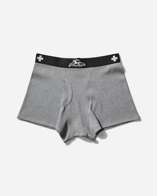 PROTOTYPES Gray Women S Waffle Boxers
