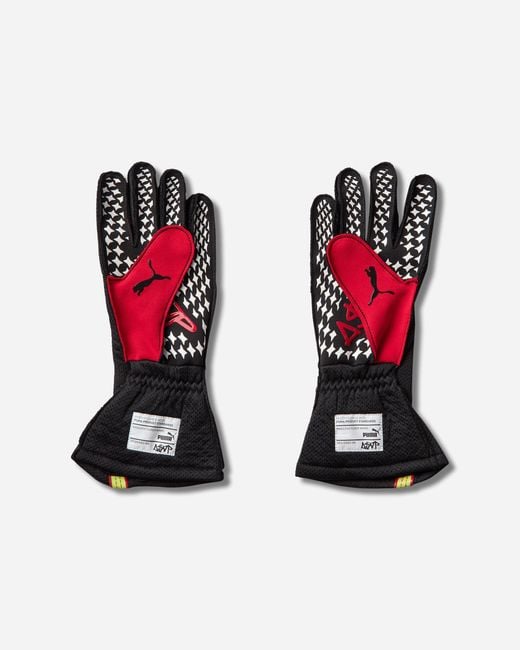 PUMA White A$ap Rocky Fire Gloves / Pop Red for men