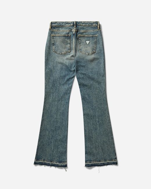 Guess Blue Women S Flare Denim Pants Used Indigo Tint