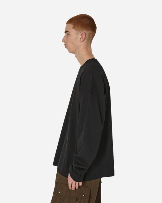 Dries Van Noten Black Oversized Longsleeve T-shirt for men