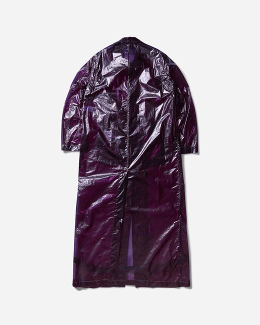 Dries Van Noten Purple S Loose Fit Mac for men