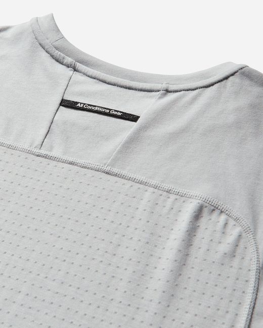 Nike Gray Men S Acg Solar Chase Dri-fit Adv Trail Running Top Grey Fog for men