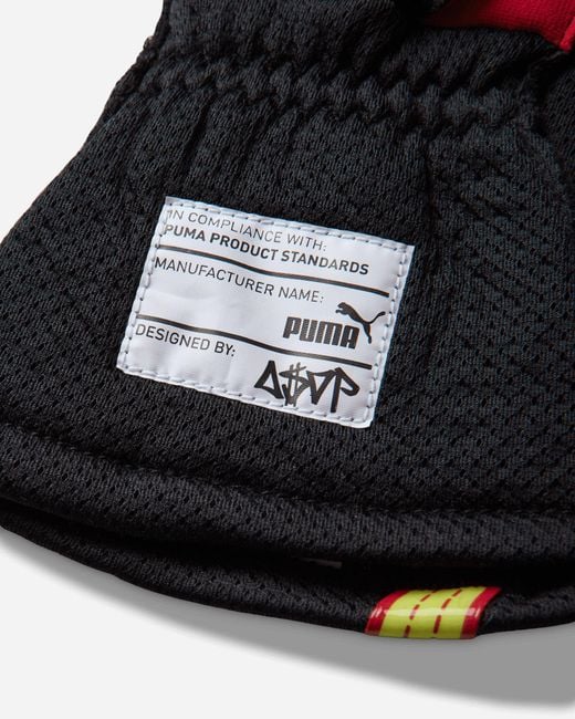 PUMA White A$ap Rocky Fire Gloves / Pop Red for men