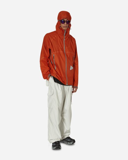 And Wander White Oversized Cargo Pants Off for men