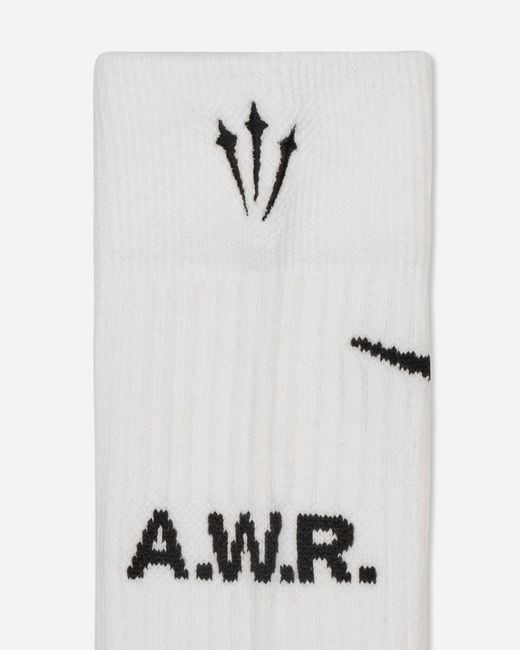 Nike White Nocta 3-pack Crew Socks for men
