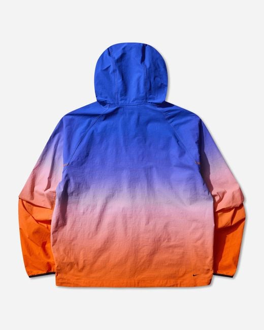 Nike Blue Tech Woven Windrunner Full-Zip Jacket Game Royal Safety for men