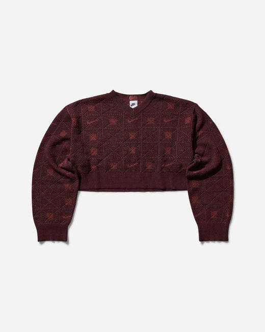 Nike Naomi Osaka Engineered Sweater Burgundy Crush