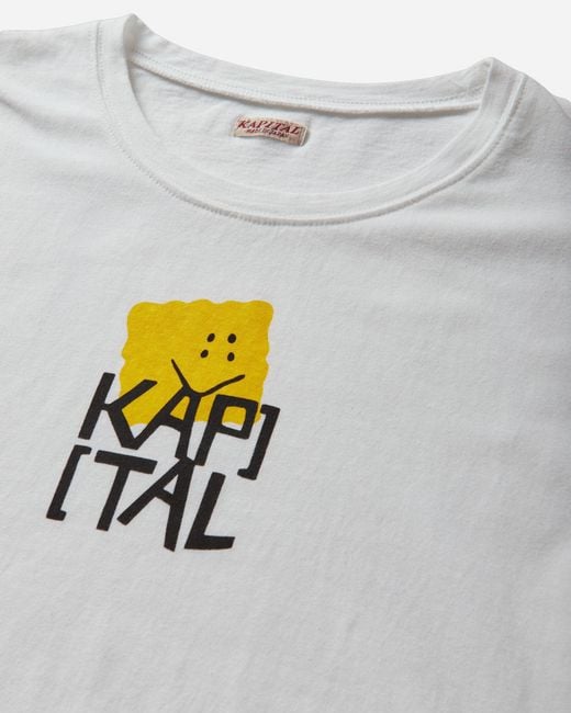 Kapital Gray S 20/-Jersey Crew Longsleeve T-Shirt (Peckish Kap) for men