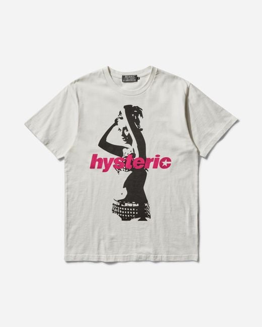 Hysteric Glamour Gray Men S Hysteric Armpits T-shirt for men