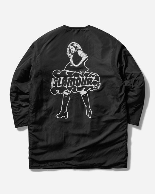 Hysteric Glamour Black Women S Vixen Girl Card Reversible Jacket