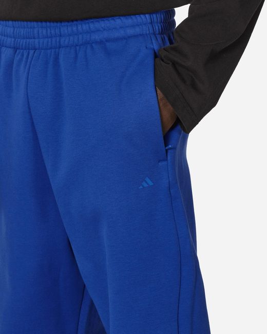 Adidas Blue Basketball jogger Lucid Blu for men