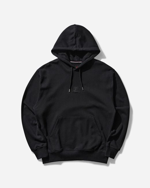 Nike Black Air Jordan Wordmark Fleece Pullover Hoodie for men