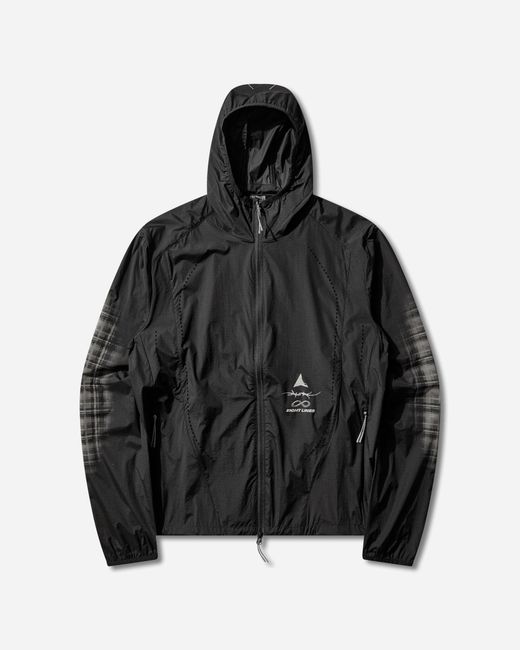 Roa Black Eightlines Hue Packable Wind Jacket for men
