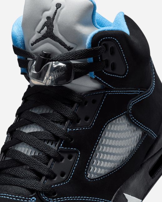 Nike Black Air Jordan 5 Carolina Sneakers University for men