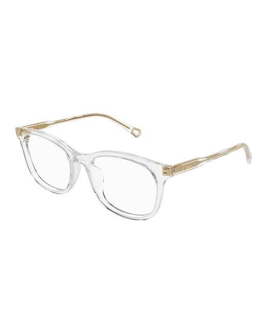 Chloé Black Ch0314Oa 004 Optical Frames Acetate Transparent Squared