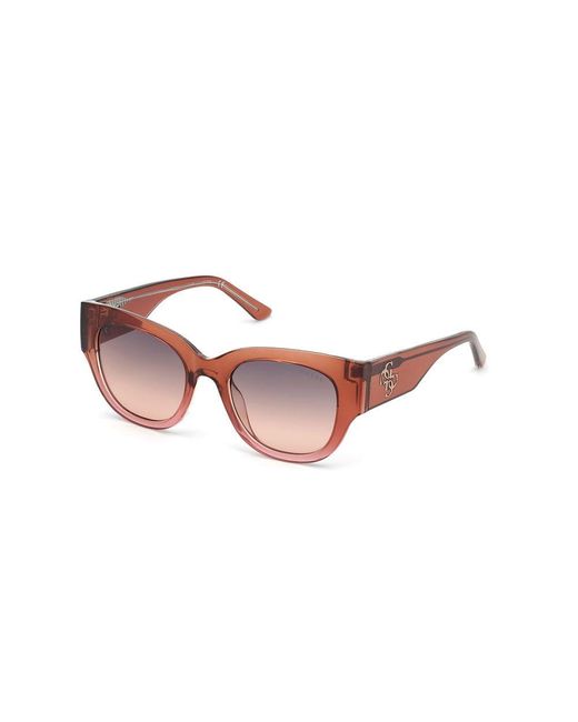 Guess Gu 7680 47b Women's Sunglasses Brown Size 50 - Lyst