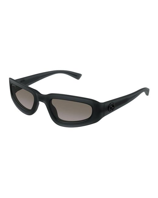Gucci Black Gg1787S 001 Sunglasses Injected Squared for men