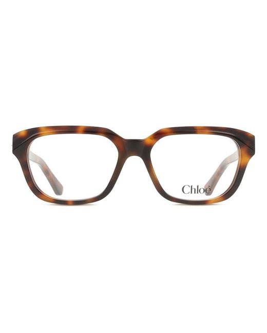 Chloé Black Ch0292O 007 Optical Frames Acetate Transparent Squared